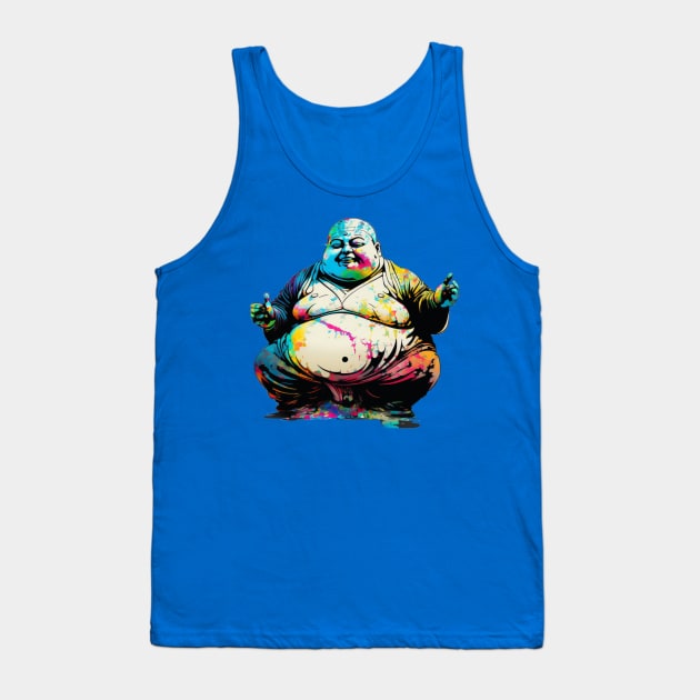 Phat Buddha Tank Top by apsi